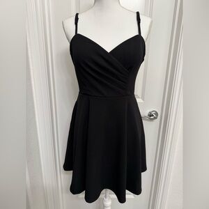 Miami Black Mini Dress with Spaghetti Straps